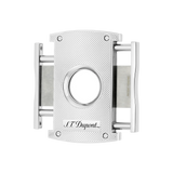 S.T. DUPONT Chequered Chrome Maxijet Cigar Cutter/Coupe-cigare 003257