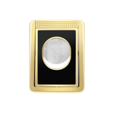 S.T. DUPONT Cigar Cutter/Coupe Cigare Chrome Yellow Gold & Black Lacquer 003393