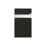 S.T. DUPONT LIGNE 2 BLACK LACQUERED PALLADIUM LIGHTER/BRIQUET 016296