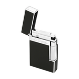 S.T. DUPONT LIGNE 2 BLACK LACQUERED PALLADIUM LIGHTER/BRIQUET 016296