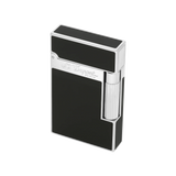 S.T. DUPONT LIGNE 2 BLACK LACQUERED PALLADIUM LIGHTER/BRIQUET 016296
