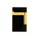S.T. DUPONT LIGNE 2 BLACK LACQUERED GOLD LIGHTER/BRIQUET 016884