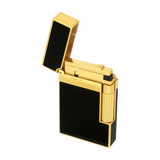 S.T. DUPONT LIGNE 2 BLACK LACQUERED GOLD LIGHTER/BRIQUET 016884