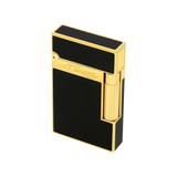 S.T. DUPONT LIGNE 2 BLACK LACQUERED GOLD LIGHTER/BRIQUET 016884