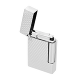 S.T. DUPONT INITIAL DIAMOND HEAD SILVER LIGHTER/BRIQUET 020820