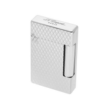 S.T. DUPONT INITIAL DIAMOND HEAD SILVER LIGHTER/BRIQUET 020820