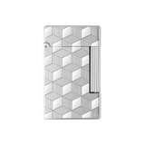 S.T. DUPONT Initial Cube Guilloche Palladium Lighter/Briquet 020840