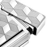 S.T. DUPONT Initial Cube Guilloche Palladium Lighter/Briquet 020840