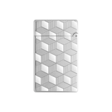 S.T. DUPONT Initial Cube Guilloche Palladium Lighter/Briquet 020840