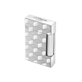 S.T. DUPONT Initial Cube Guilloche Palladium Lighter/Briquet 020840