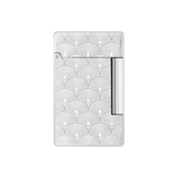 S.T. DUPONT Initial Cinetique Guilloche Palladium Lighter/Briquet 020844