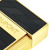S.T. DUPONT Biggy Monogram 1872 Black Lacquered Lighter/Briquet 025079