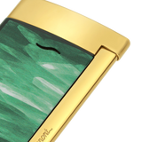 S.T. Dupont Slim 7 Géode Green Lacquered Lighter/Briquet 027036