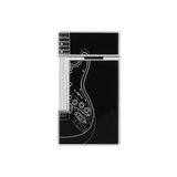 S.T. DUPONT Slimmy Fender Black Lacquered Lighter/Briquet 028025