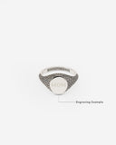Ellen Signet Ring Silver 049