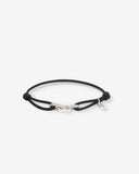 Katja Cord Silver Black Bracelet 133 BL