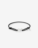 Chain XS Cord Silver Black Bracelet 135 BL
