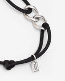 Chain XS Cord Silver Black Bracelet 135 BL