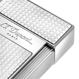 S.T. DUPONT Biggy Diamond Head Silver Lighter/Briquet 025010
