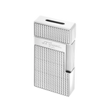 S.T. DUPONT Biggy Diamond Head Silver Lighter/Briquet 025010