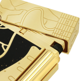 S.T. DUPONT Ligne 2 Fender Black Lacquered Lighter/Briquet C16025CL