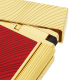 S.T. DUPONT Ligne 2 Horse Mane Guilloche Red/YG Lighter/Briquet C16080CL