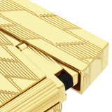 S.T. DUPONT Ligne 2 Monogram 1872 Golden Guilloche Lighter/Briquet C16178