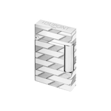 S.T. DUPONT Ligne 2 Monogram 1872 Palladium Guilloche Lighter/Briquet C16180