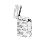 S.T. DUPONT Ligne 2 Monogram 1872 Palladium Guilloche Lighter/Briquet C16180