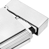 S.T. DUPONT LIGNE 2 MICRODIAMOND HEAD SILVER LIGHTER/BRIQUET C16455