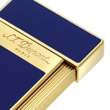 S.T. DUPONT SLIMMY GOLDEN BLUE LIGHTER/BRIQUET 028005