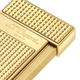S.T. DUPONT SLIMMY DIAMOND HEAD GOLD LIGHTER/BRIQUET 028009
