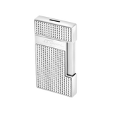 S.T. DUPONT SLIMMY DIAMOND HEAD SILVER LIGHTER/BRIQUET 028010