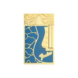 S.T. DUPONT Ligne 2 Fender BlUE Lacquered Lighter/Briquet C16026CL