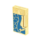 S.T. DUPONT Ligne 2 Fender BlUE Lacquered Lighter/Briquet C16026CL