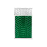S.T. DUPONT Ligne 2 Guilloche Snake Skin Green Lacquer Lighter/Briquet C16078