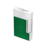 S.T. DUPONT Ligne 2 Guilloche Snake Skin Green Lacquer Lighter/Briquet C16078