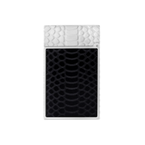 S.T. DUPONT Ligne 2 Guilloche Snake Skin Black Lacquer Lighter/Briquet C16079