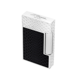 S.T. DUPONT Ligne 2 Guilloche Snake Skin Black Lacquer Lighter/Briquet C16079