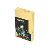 S.T. DUPONT Ligne 2 DC COMICS Lacquered Gold Harley Quinn Lighter/Briquet C16696