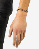 Katja Cord Silver Black Bracelet 133 BL