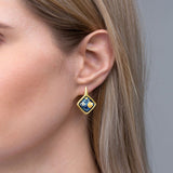 Carré Earrings, Hommage à Vincent van Gogh, ÉTERNITÉ VG 492CR1/803 ST