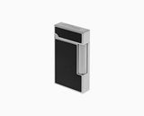 S.T. DUPONT Black Lacquer and Palladium Ligne 2 Slim Lighter/Briquet 017080