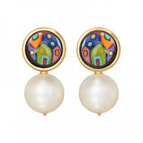 Ocean Drop Earrings, Hundertwasser, Street Rivers, HW 492C/102 ST + CPS1