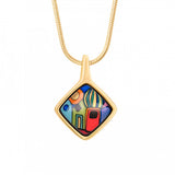 Carré Pendant, Hundertwasser, Street Rivers, HW 493CR1/802