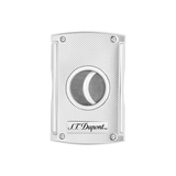S.T. DUPONT Chequered Chrome Maxijet Cigar Cutter/Coupe-cigare 003257