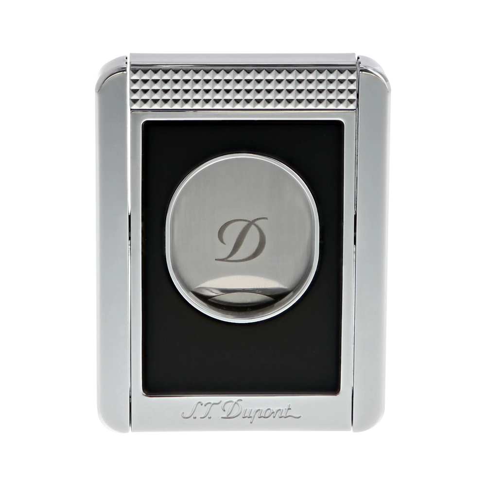 S.T DUPONT Cigar Cutter/Coupe Cigare Chrome Black Lacquer 003415