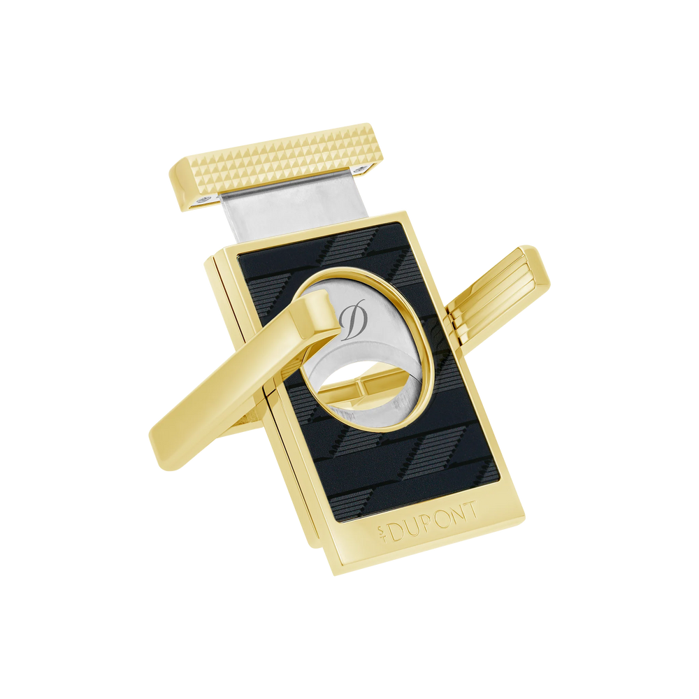 S.T. DUPONT Monogram 1872 Black Cigar Cutter Stand/Coupe Cigar 003479