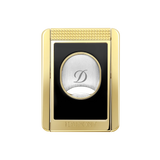ST DUPONT Coupe-cigare/Coupé Cigare Chrome Or Jaune & Laque Noire 003553