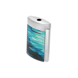 S.T. Dupont Minijet Géode Blue Lacquered Lighter/Briquet 010835